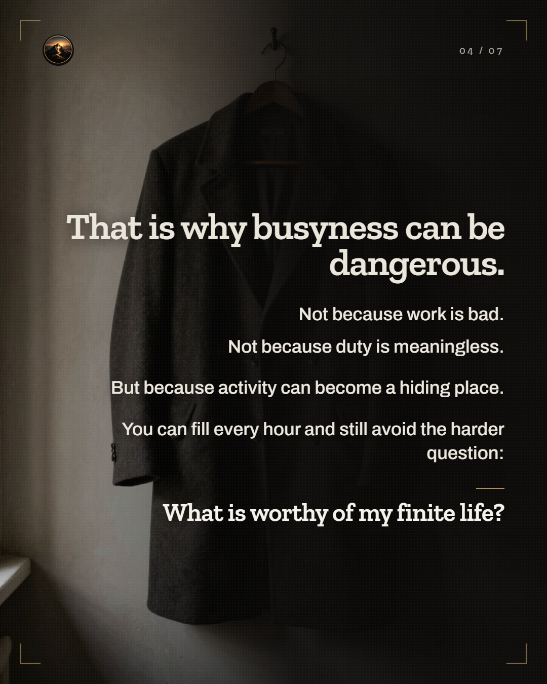 WHAT HAS YOUR LIFE BEEN SPENT ON? - slide 4